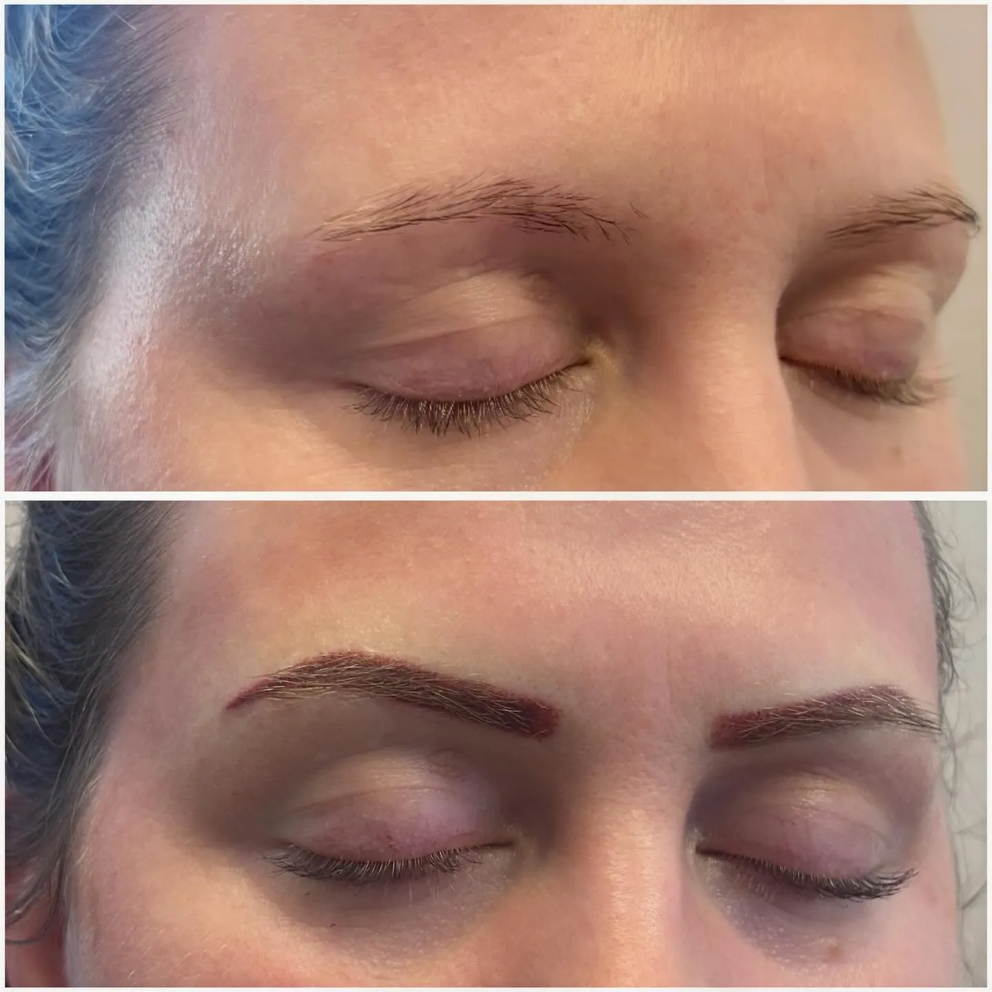 Combo brow PMU work — Gemini iBrows